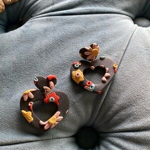 Brand New Custom Heart Earrings